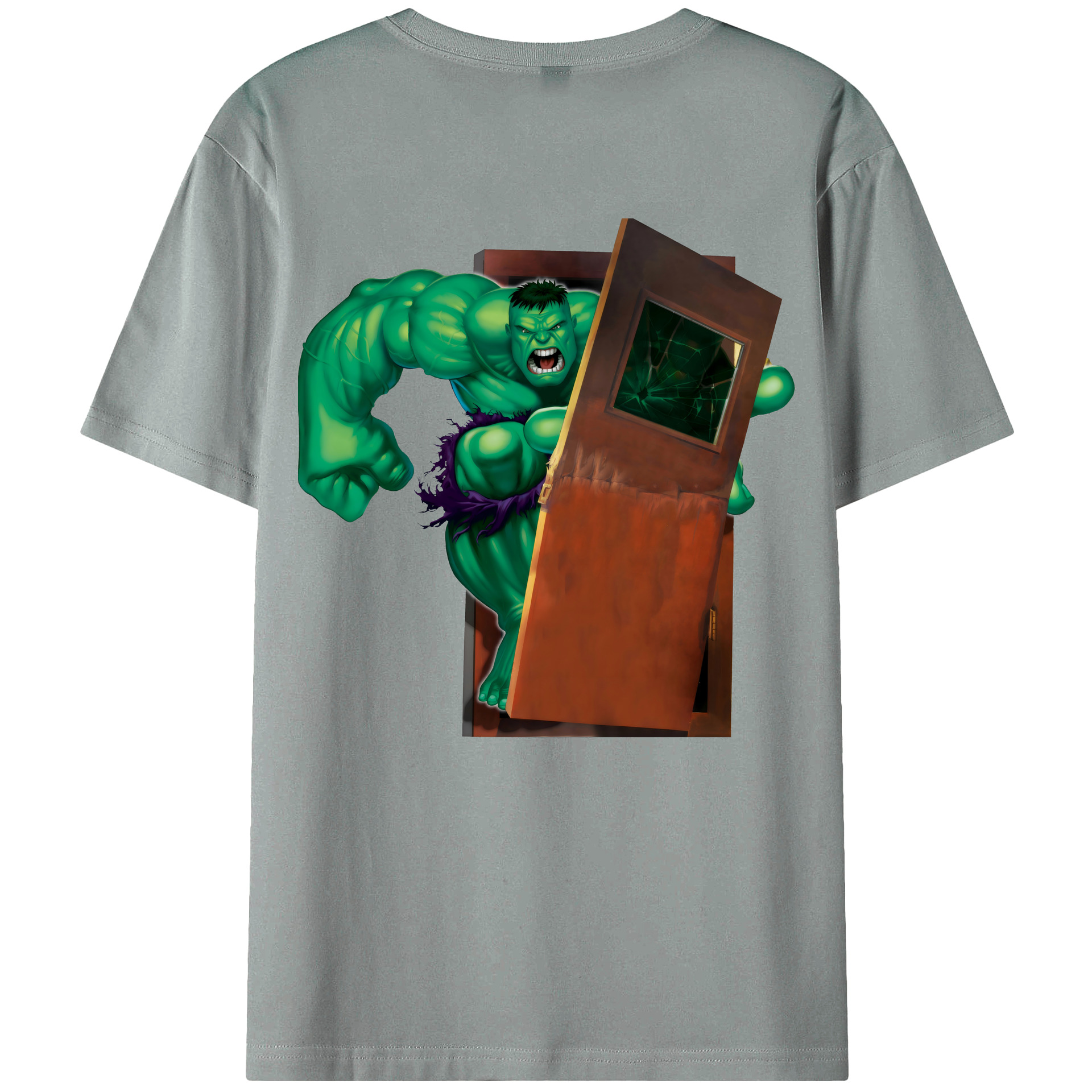（画像用） アベンジャーズ The Avengers 綿100％ メンズ半袖Tシャツ（バックプリント） 通気性